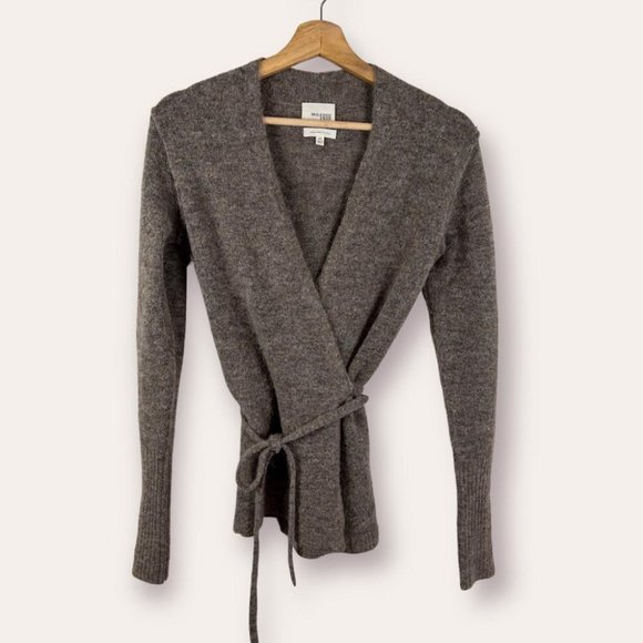 Wilfred Free Womens Taupe Gigi Wrap Sweater - Size XS - Picture 2 of 11